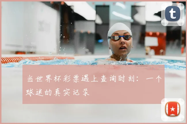 当世界杯彩票遇上查询时刻：一个球迷的真实记录