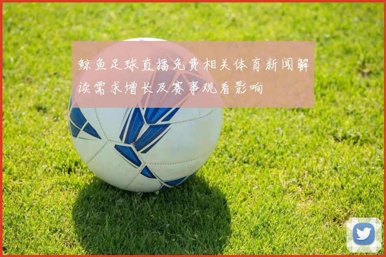 鲸鱼足球直播免费相关体育新闻解读需求增长及赛事观看影响